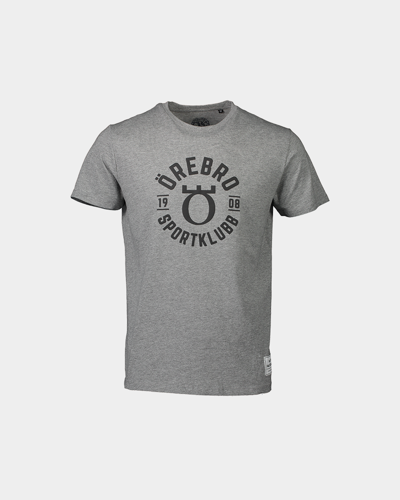 Grå t-shirt med örebro sportklubb logga